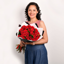 Ramo Glossy - 24 Rosas Rojas