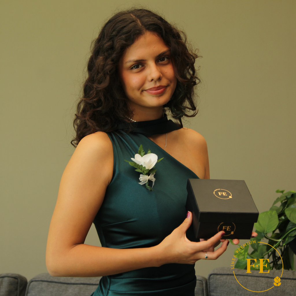 G - Corsage para pecho de Orquídea Blanca