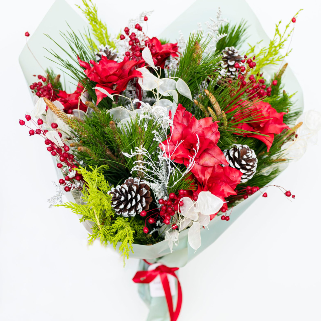 A - Bouquet Navideño para florero.