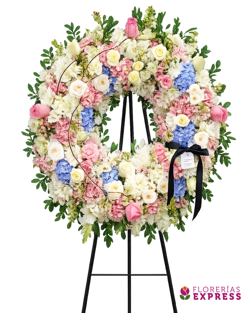 Corona grande tonos pasteles