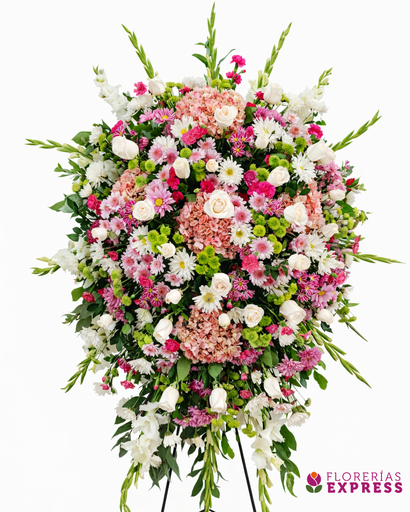 Trípode 2.00 mt en tonos rosas y blancos